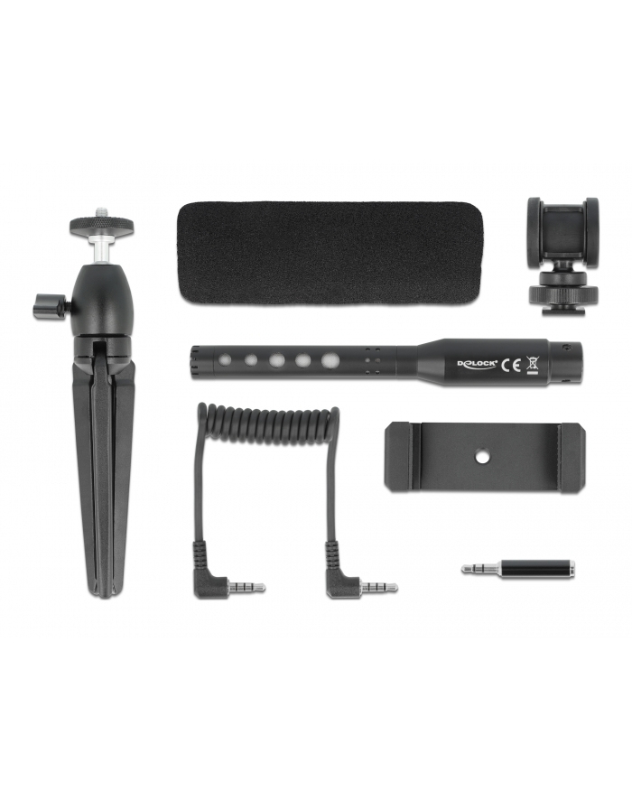 DeLOCK Vlog Shotgun Microphone Set - 66582 główny