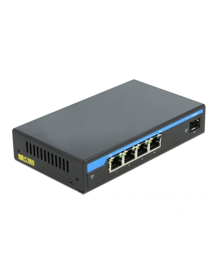 DeLOCK Giga Ethernet Switch 4P PoE + 1SFP - 87765 główny