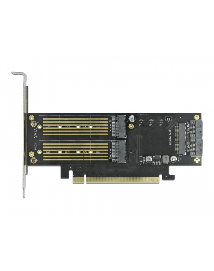 DeLOCK PCIe x16 card> 2x M.2KeyB + 1xmSATA główny