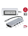 DeLOCK USB-C DS M.2 Slot-4K HDMI / USB / LAN - + PD 3.0 - nr 2