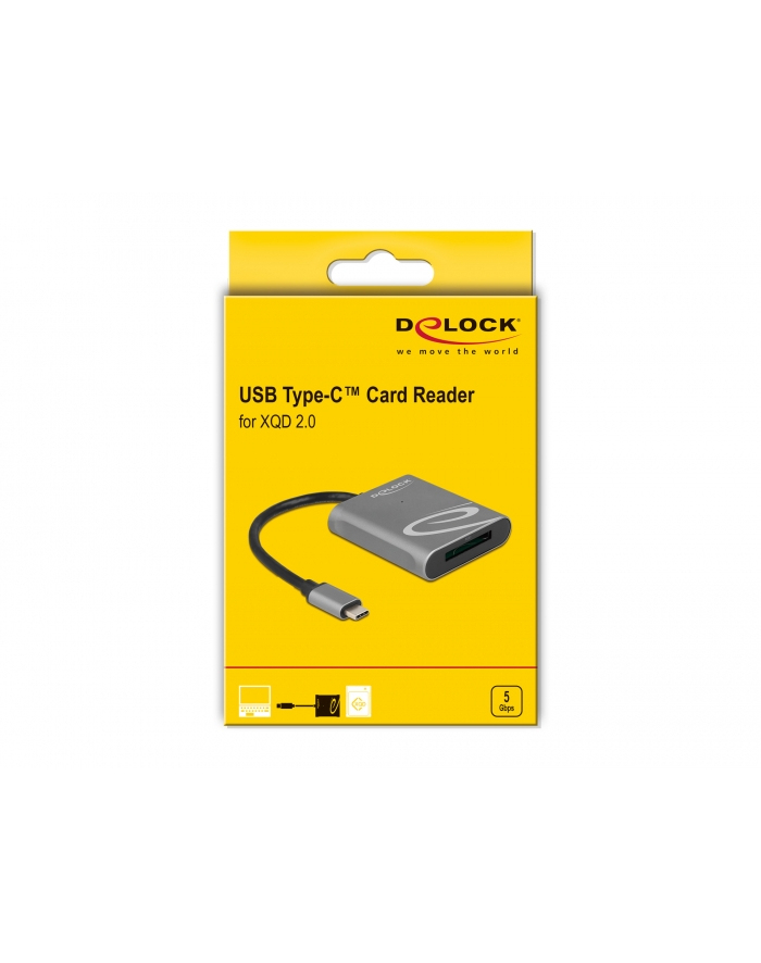 DeLOCK USB-C Card Reader for XQD 2.0 SK - 91741 główny