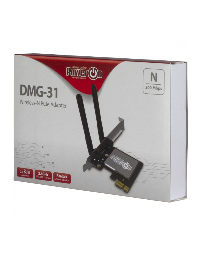 Inter-Tech DMG-31 Wi-Fi 4 PCIe Ada - 88888147 główny