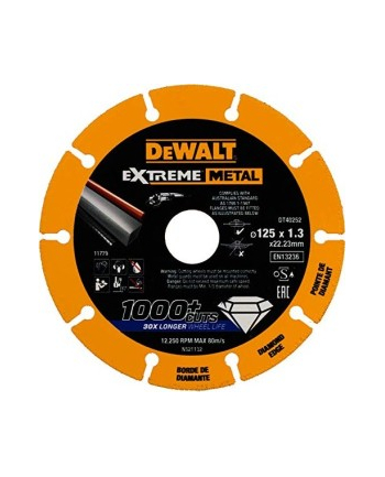 Dewalt diamond cutting disc DT40252-QZ - 125x1.3mm