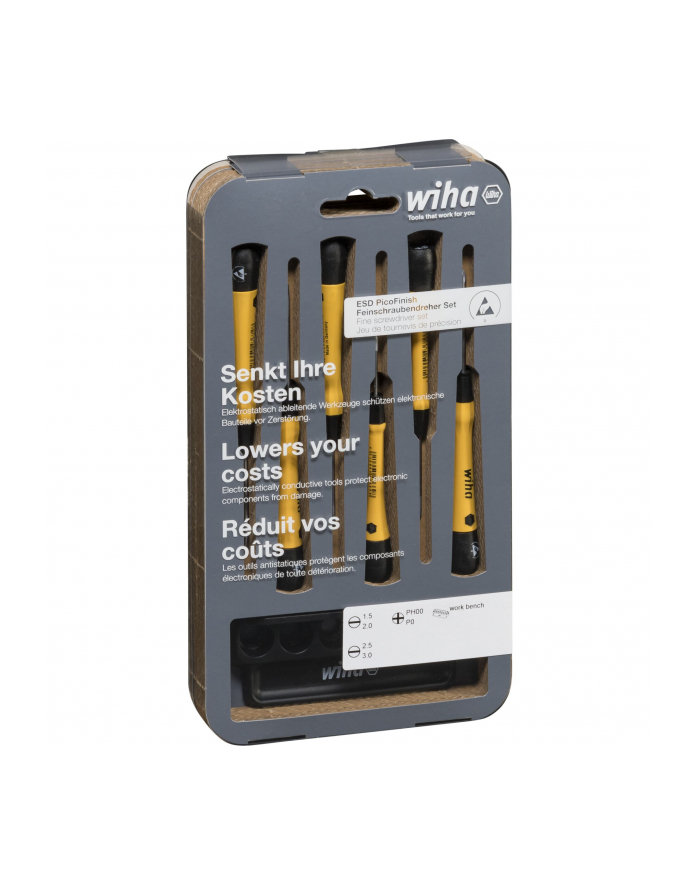 Wiha fine screwdriver set PicoFinish ESD - 43707 główny