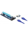 DeLOCK Riser C. PCIe x1> x16 + 16cm USB - 41430 - nr 1