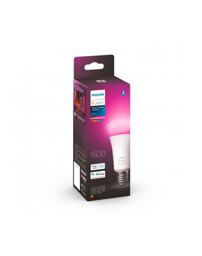 Philips Hue E27 single pack 1100lm 100W - White ' Col. Amb. główny