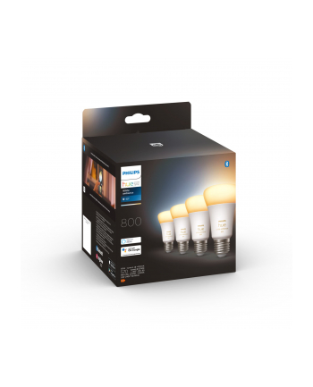 Philips Hue E27 pack of four 4x570lm 60W - White Amb.