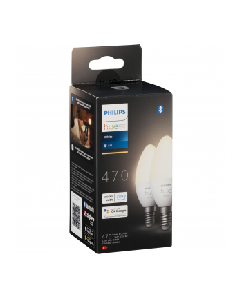 Philips Hue E14 double pack 2x470lm - White Amb.