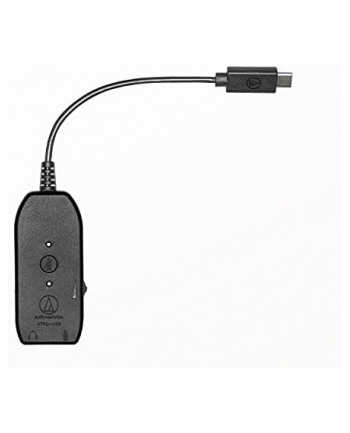Audio Technica ATR2x-USB adapter 3.5 to USB-C Kolor: CZARNY - 3.5mm to USB digital audio adapter
