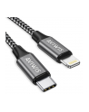Goobay cable Lightning textile grey / silver 2.0m - 49269 - nr 11