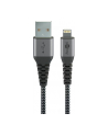 Goobay cable Lightning textile grey / silver 2.0m - 49269 - nr 8