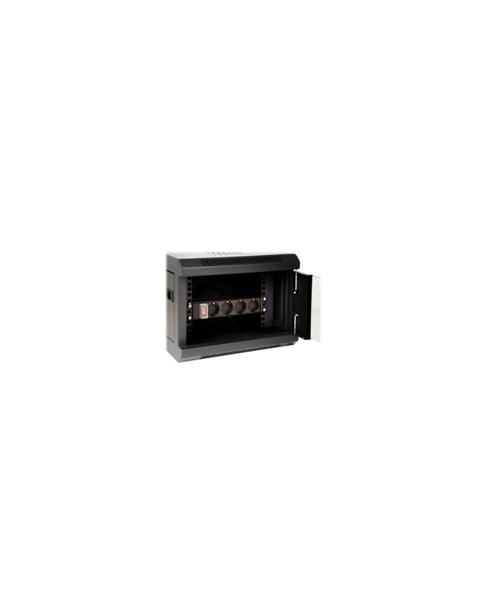 DeLock 10 socket strip 4-way 1U bk - with pczerwonyective contact switch główny