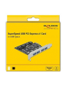 DeLOCK PCIe x1 K 4x ext USB-A BU SS USB - 90509 - nr 5