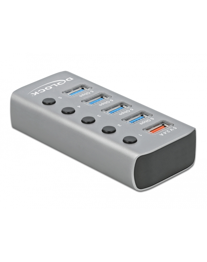 DeLOCK USB 3.2 Gen1 Hub + 4Po + 1SLK + ST + BE - 63262 główny