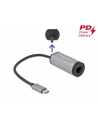 DeLOCK USB C ADAP GB LAN + PD - 64116 - nr 1