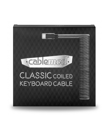 CableMod Classic Coiled Keyboard Cable grey 1.50m - USB-A> USB-C