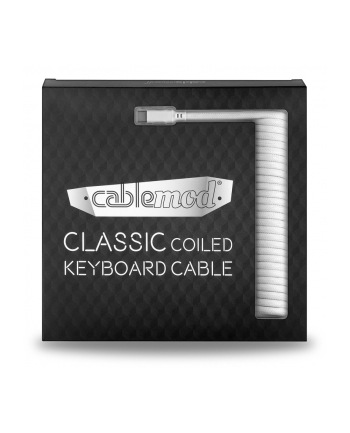 CableMod Classic Coiled Keyboard Cable Kolor: BIAŁY 1.50m - USB-A> USB-C
