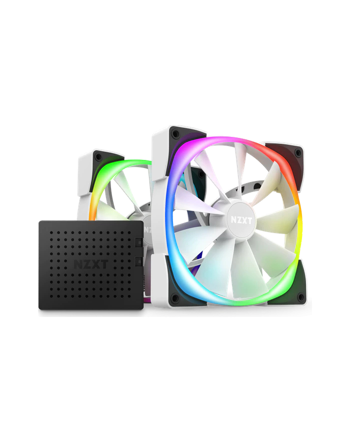 NZXT Aer RGB 2 Twin Kolor: BIAŁY 140x140x26 - HF-2814C-DW główny