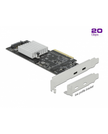 DeLOCK PCIe x8> 2xext. USB 20 Gbps USB-C - 89009