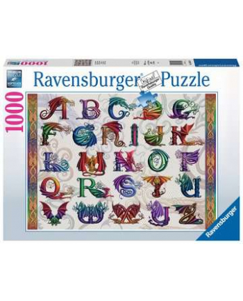 Puzzle 1000el Alfabet smoków 168149 RAVENSBURGER