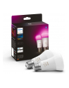 Philips Hue E27 double pack 2x570lm 60W - White ' Col. Amb. - nr 22