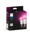 Philips Hue E27 double pack 2x570lm 60W - White ' Col. Amb. - nr 25