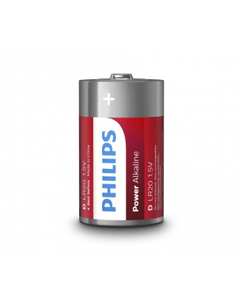 philips Baterie Power Alkaline D 2szt. blister (LR20) nr 1