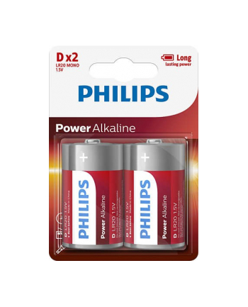 philips Baterie Power Alkaline D 2szt. blister (LR20) nr 2