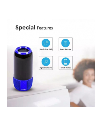 v-tac Głośnik przenośny Bluetooth LED Niebieski