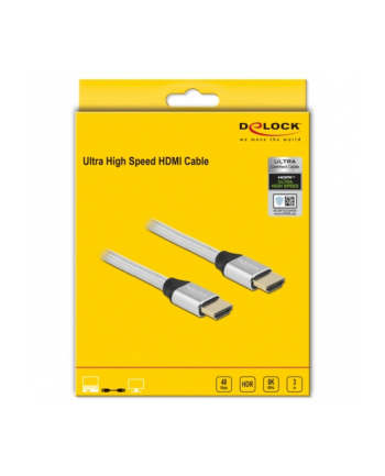 DeLOCK UHS HDMI 48Gbps 8K 60Hz 3.0m silver - 85368 nr 2