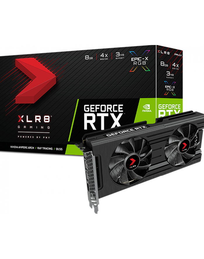 pny Karta graficzna GeForce RTX3050 8GB XLR8 DUAL FAN EPIC-X główny