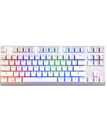modecom Klawiatura mechaniczna RGB VOLCANO LANPARTY(niebieski przełącznik Outemu) przewodowa biały