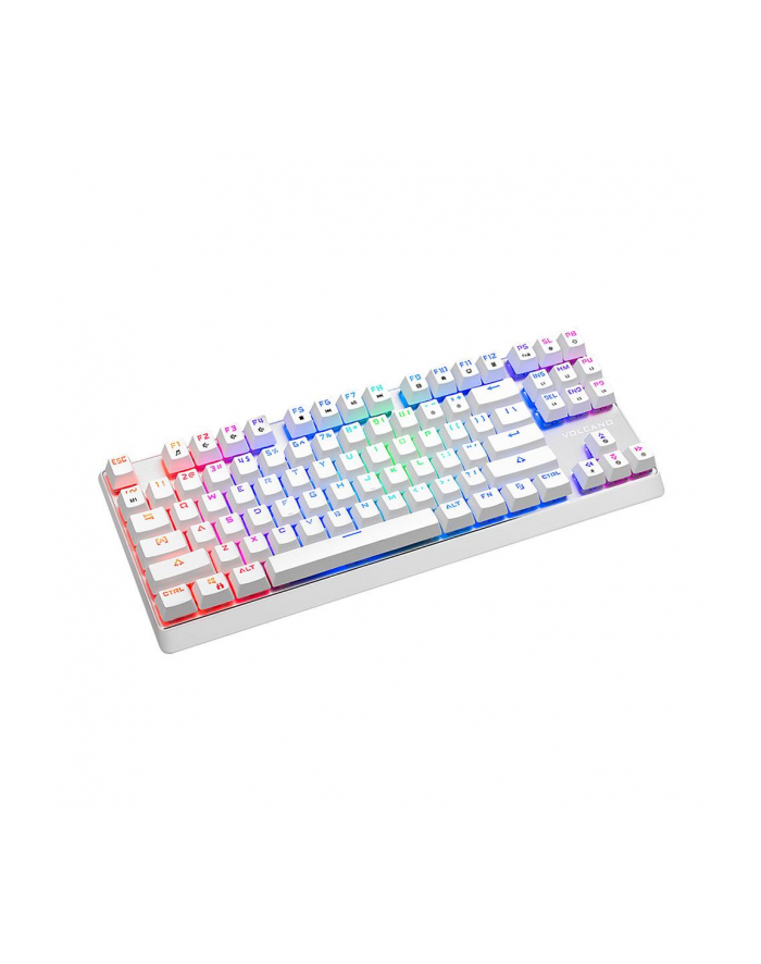 modecom Klawiatura mechaniczna RGB VOLCANO LANPARTY(niebieski przełącznik Outemu) przewodowa biały główny