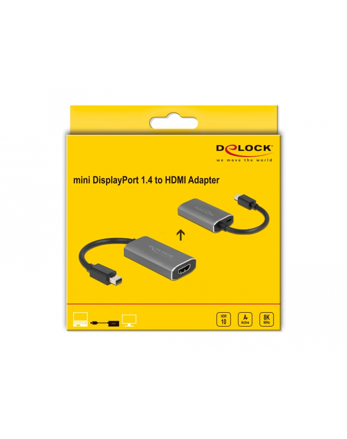 DeLOCK mini DP Port 1.4> HDMI Ada 8K + HDR - 63200 główny