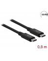 DeLOCK cable USB4 40Gbps coaxial 0.8m bk - 86979 - nr 10