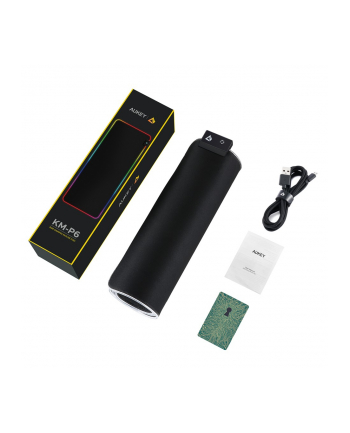aukey KM-P6 RGB XXL gamingowa podkładka pod mysz i klawiaturę | 800x300x4mm | 16.8 mln kolorów | aplikacja G-aim Control Center