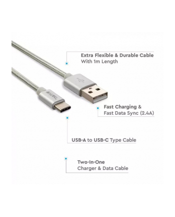 v-tac Kabel USB M - USB Typ-C 1M 2.4A