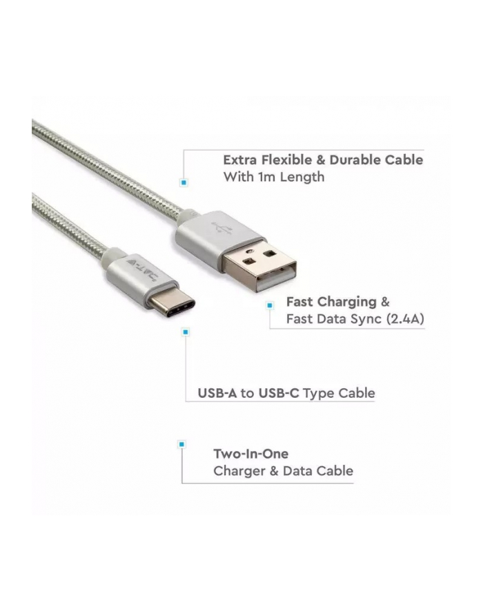 v-tac Kabel USB M - USB Typ-C 1M 2.4A główny