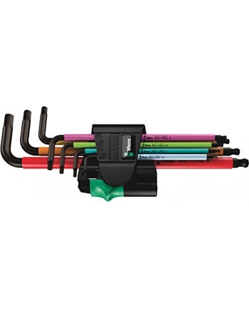 Wera 950/7 Hex-Plus Multicolour Magnet 1 - L-key set, metric, BlackLaser