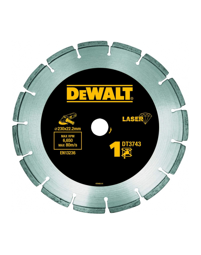 Dewalt diamond cutting disc DT3743-XJ - Sintered HP4 125mm główny