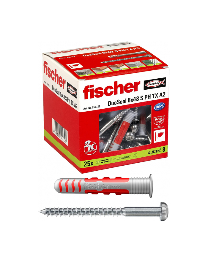 Fischer DuoSeal 8x48 S A2 (25) główny