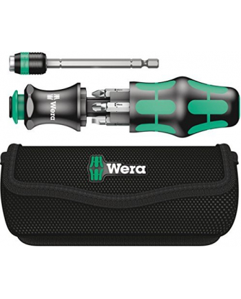 Wera Kraftform Kompakt 25 - Combination screwdriver with 6 bits, with bag