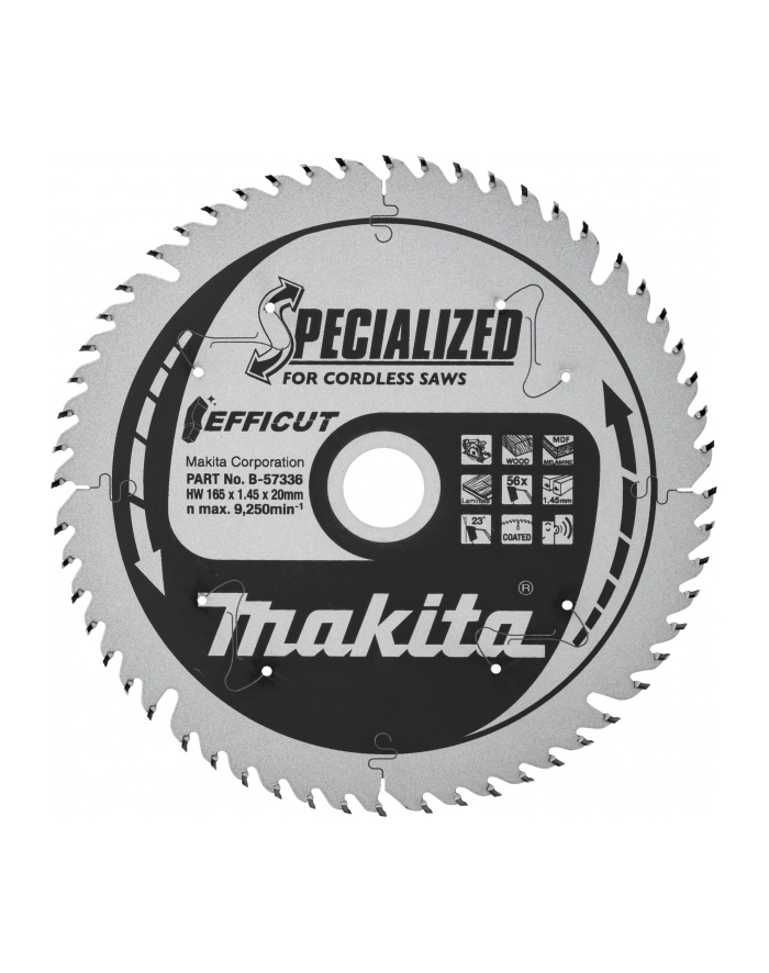 Makita saw blade EFFICUT 165mm 56Z - B-57336 główny