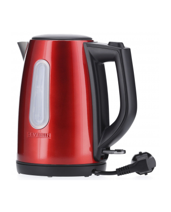 Severin kettle WK3417 1.0L - brushed stainless steel-Kolor: CZARNY / red-metal