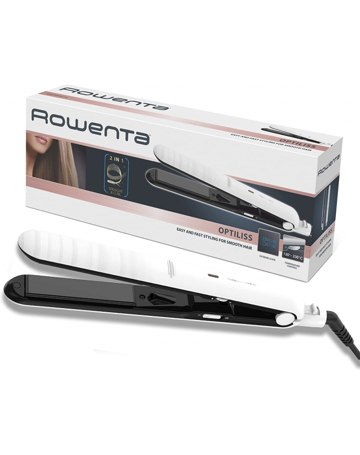 Rowenta hair straightener SF 3210 Optiliss Kolor: BIAŁY / Kolor: CZARNY główny