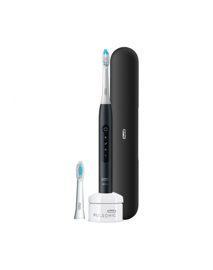Braun Oral-B Toothbrush Pulsonic Slim + Reise Kolor: CZARNY - 4500 with travel case - NEW narrower pack. główny