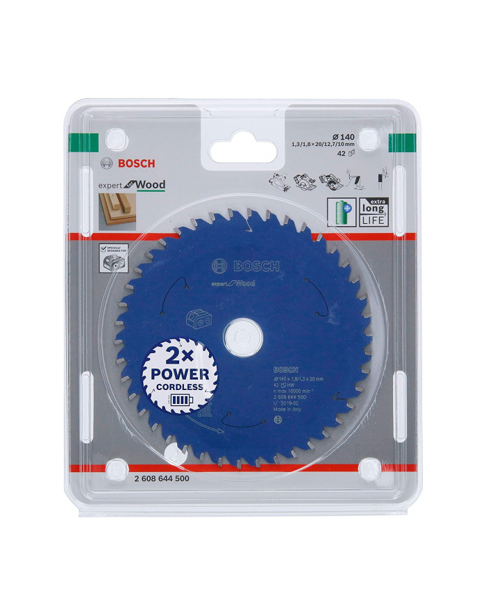 bosch powertools Bosch circular saw blade Expert for Wood, 140mm 2608644500 główny