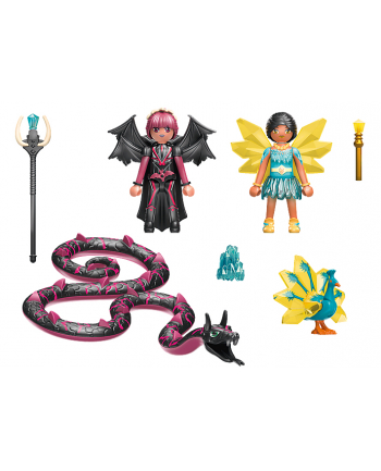 Playmobil Crystal Fairy and Bat Fairy with S - 70803