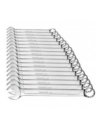 Gedore Red combination wrench set SW6-22mm 17 pieces - 3300994