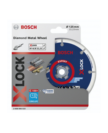 bosch powertools Bosch X-LOCK diamond metal disc Metal Cutting 125x22.23 - 2608900533